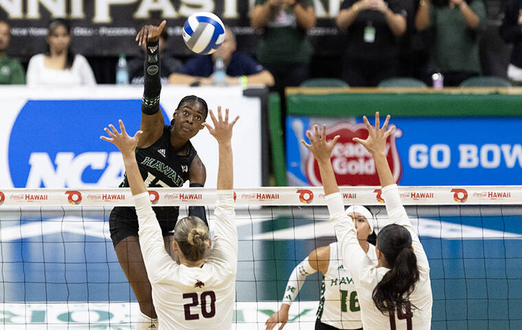 UH women’s volleyball team beats Texas State to win Outrigger Invitational title | Honolulu Star-Advertiser