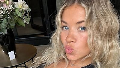Alan Shearer’s glamorous daughter Hollie goes braless and flashes abs in stylish outfit as fans brand her ‘perfection’