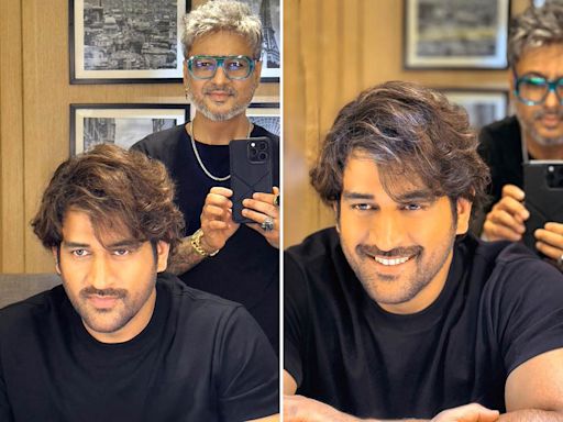 Mahendra Singh Dhoni’s latest hairstyle wins the internet; see pictures