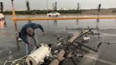 Los daños en una ciudad mexicana justo frente a la frontera de Texas con una tormenta severa