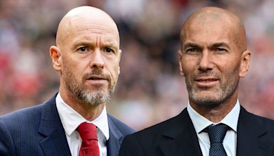 Zinedine Zidane casts watchful eye over club training session as Erik ten Hag Man Utd future in doubt