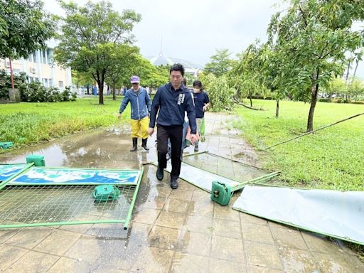 颱風凱米重創高雄 52校受損初估災損388萬元