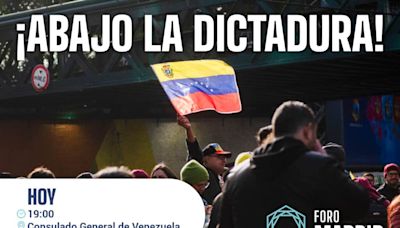 Foro Madrid convoca una manifestación contra el fraude electoral de Venezuela - LA GACETA