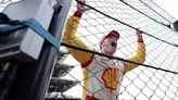 Josef Newgarden jumped into the stands (again!) to celebrate with fans after close Indy 500 win