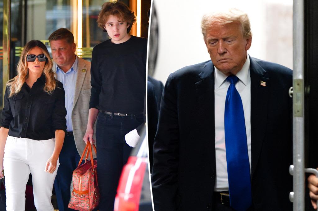 Melania Trump and son Barron at Trump Tower in wake of guilty verdict, mood in Trumpworld after trial was ‘gloomy’