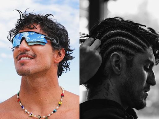 Gabriel Medina muda o visual e exibe novas madeixas na web