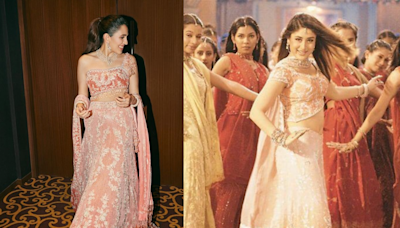 Shloka Mehta Wears Peach Lehenga Inspired By Kareena Kapoor's Bole Chudiyan For Sangeet