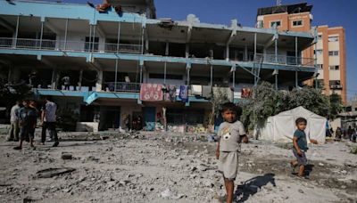 Dozens killed in Israeli attack on UN school, Palestinians say