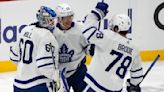 Woll has 24 saves, Maple Leafs avoid sweep with 2-1 win over Panthers