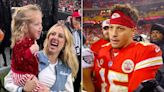 Patrick Mahomes' Daughter Sterling, 2, Greets Dad on Sidelines at Kansas City Chiefs Game