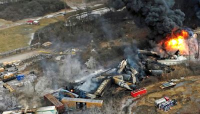 NTSB concludes flaming wheel bearing caused east Ohio derailment, vent and burn was unnecessary