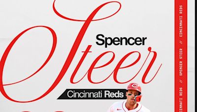 MLB》Spencer Steer「20轟20盜」 紅人新興領袖