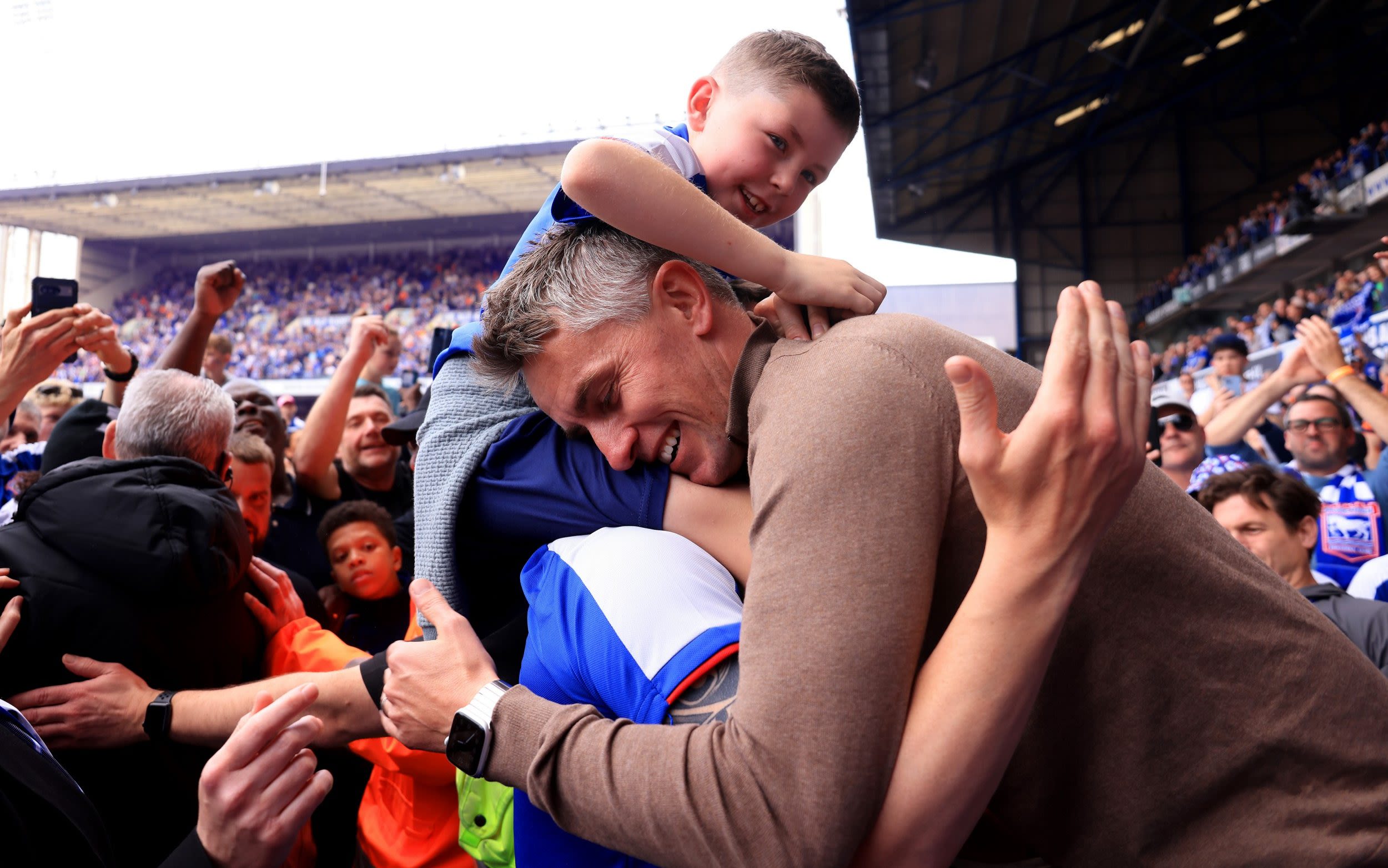 Party time at Portman Road as Ipswich Town promoted to Premier League