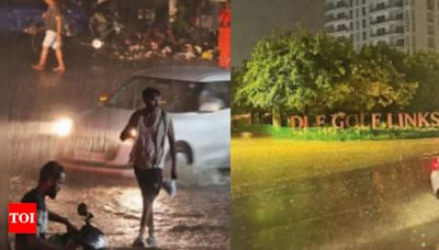 A Wadenesday: Intense spell of showers brings Gurgaon to its knees | Gurgaon News - Times of India