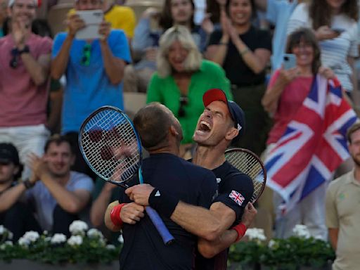 Andy Murray's tennis career is extended with a come-from-behind doubles win at the Paris Olympics