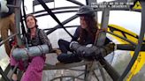 Video shows 'Cop City' activists chain themselves to top of 250-foot crane at Atlanta site