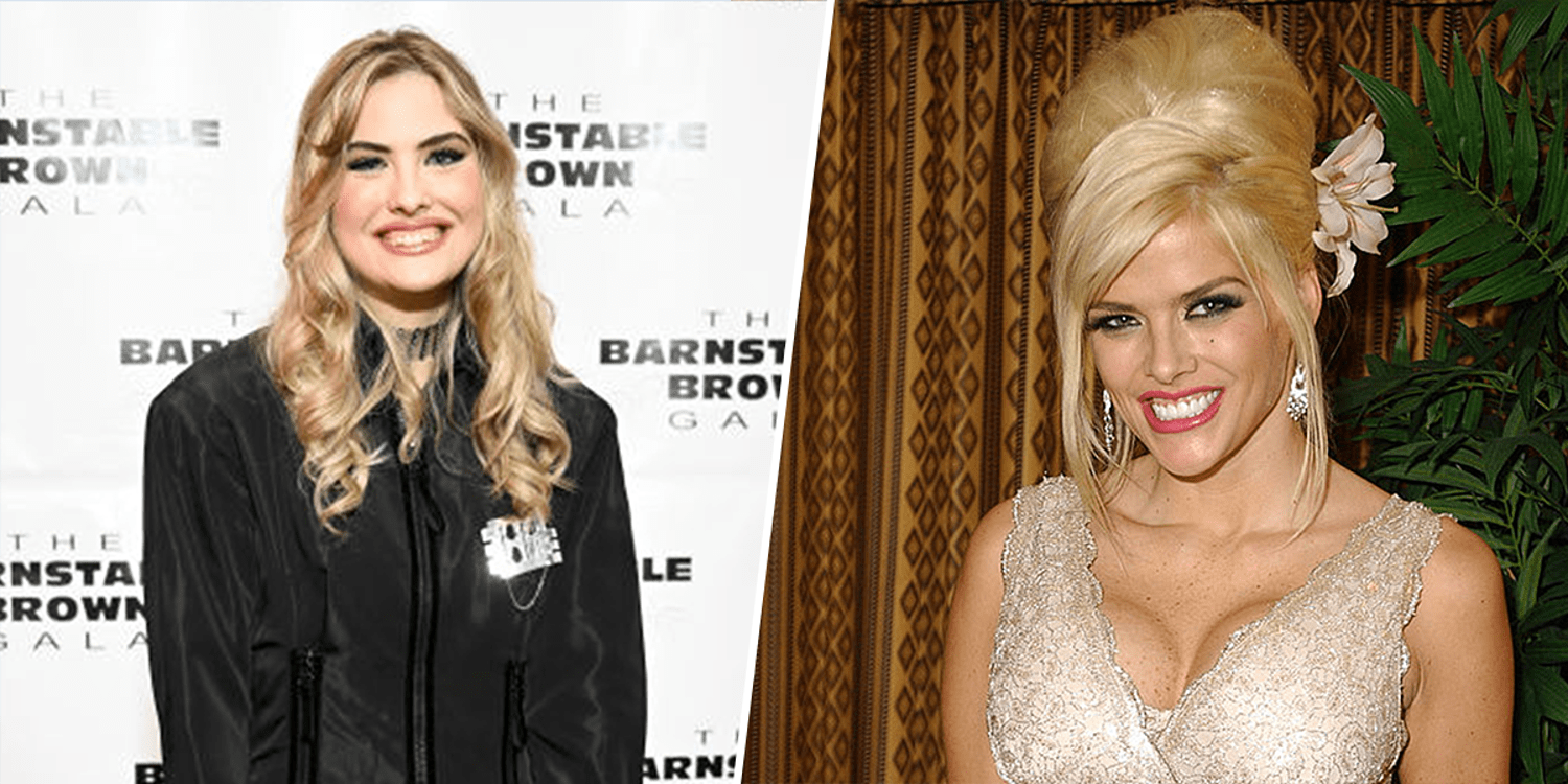 Anna Nicole Smith's daughter Dannielynn channels her mom's looks in vintage Janet Jackson dress