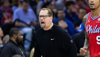 Report: Sixers coach Nick Nurse's frustration over ref's call results in injured finger