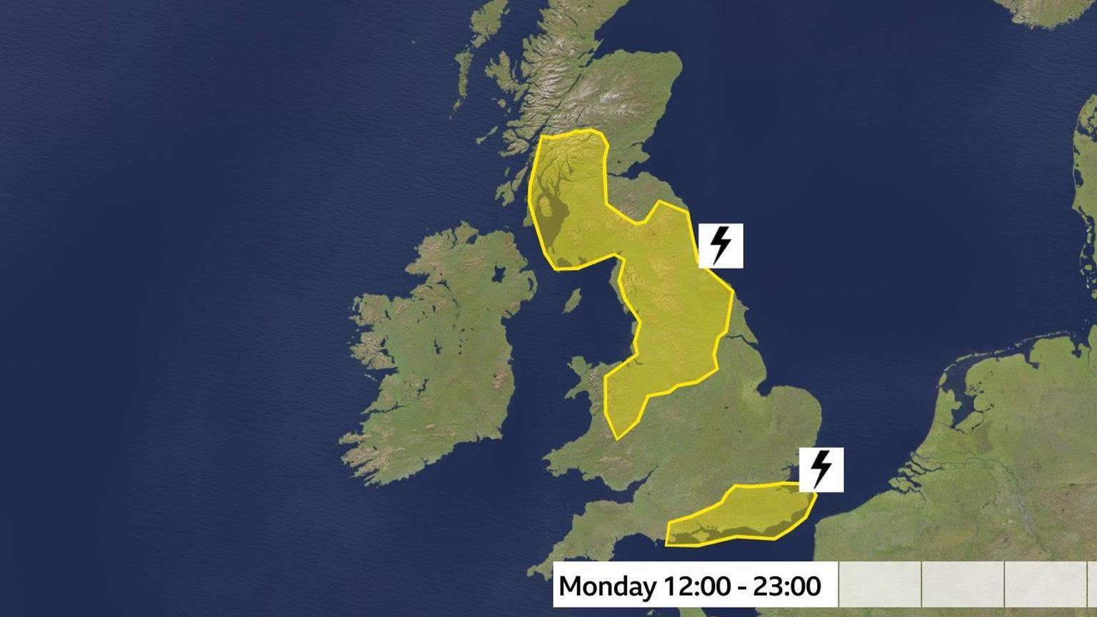 More thunderstorms to hit UK as warnings issued