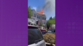 WATCH: Crews battle 2-alarm townhouse fires in Kingstowne