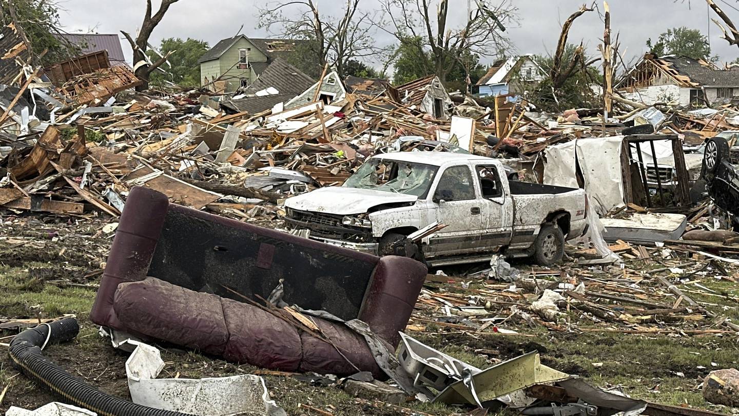 Storms spin up tornadoes in Iowa that cause injuries, topple wind turbines