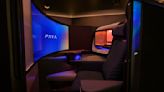 New airplane business class seat design has huge 45-inch TV screen