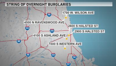Six burglaries reported on Chicago’s North Side overnight