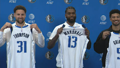 Dallas Mavericks introduce Klay Thompson, Quentin Grimes, and Maji Marshall