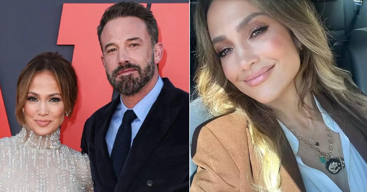 Oops! Jennifer Lopez Shares Selfie in 'Ben' Necklace Amid Divorce From Estranged Husband Ben Affleck — But Quickly Deletes