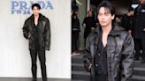 Win Metawin Dons Distressed Leather for Prada Men’s Fall 2024 Fashion Show