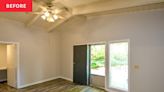 This Plain White Bedroom Transforms with a Luxe, Moody Paint Color