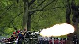 King Charles III's coronation anniversary is marked by ceremonial gun salutes across London