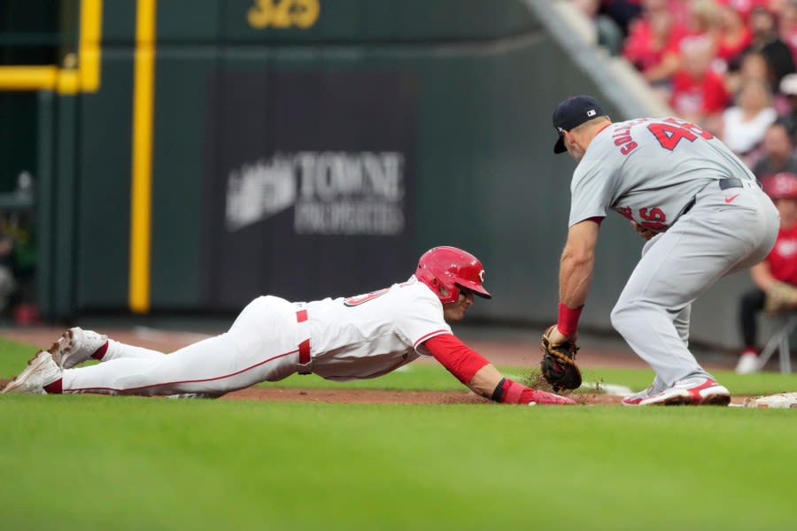 Greene allows one run through seven innings, Candelario homers as Reds beat Cardinals 4-1