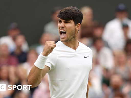 Wimbledon 2024 results: Carlos Alcaraz wins five-set thriller against Frances Tiafoe