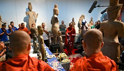 Trafficked Cambodian artefacts returned from US