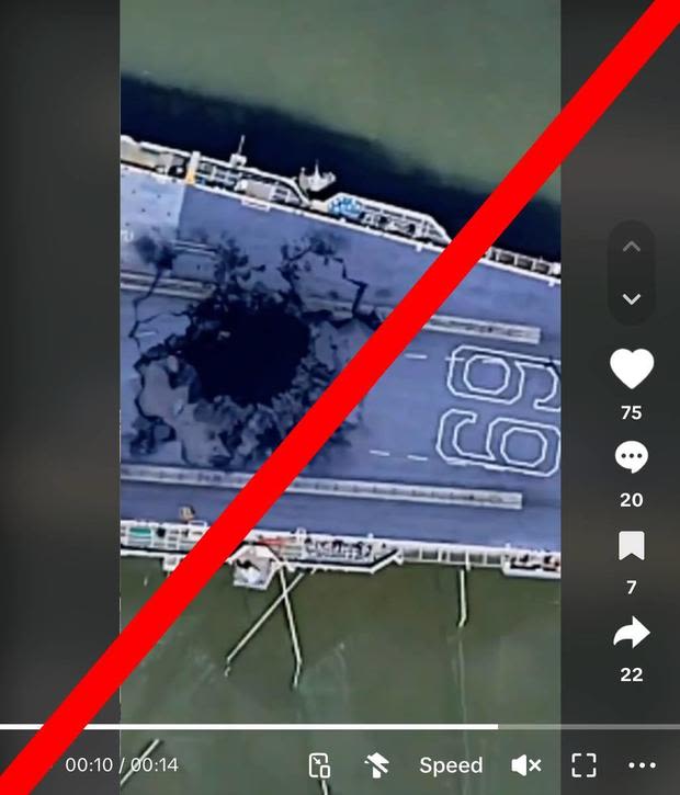 Disinformation campaign uses fake footage to claim attack on USS Eisenhower