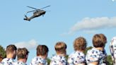 How did Gaylord get a Blackhawk helicopter to land during its third annual Valor Game?