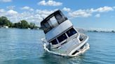 54-foot boat stranded for days in Detroit River towed to nearby marina, Coast Guard says