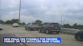 Drivers caught parking on shoulder near O'Hare airport could soon face $100 fines, traffic cameras