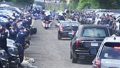 Widow speaks at funeral for CT trooper killed in hit-run crash: 'Make time to make memories'