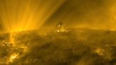 Stunning close-up of Sun shows eruption larger than Earth