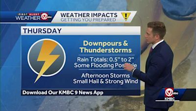 Impact Day; Lots of rumbles, lightning, and rain Thursday, but storms not expected to be severe