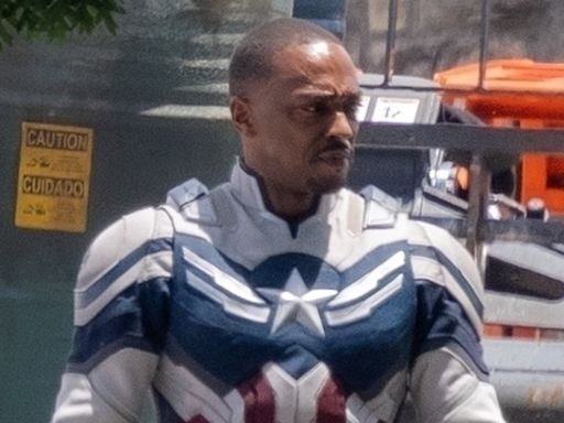 Anthony Mackie Suits Up on Set While Filming ‘Captain America: Brave New World’ Re-Shots in Atlanta