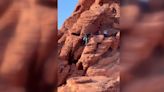 Men caught on camera destroying protected rock formations at Lake Mead National Recreation Area