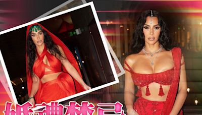 Kim Kardashian「紅噹噹」參加印度婚禮被批評犯禁？