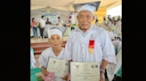 Elderly couple in Iloilo graduate elementary school