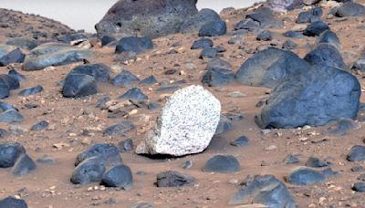 '1st of its kind': NASA spots unusually light-colored boulder on Mars that may reveal clues of the planet's past