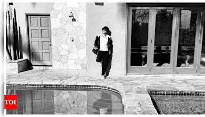 When Shah Rukh Khan's fans caught a glimpse of his swanky Beverly Hills mansion while on Hollywood tour: WATCH | - Times of India