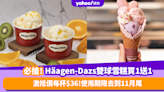 Häagen-Dazs外賣雙球雪糕突發買1送1！激抵價$36 使用期至11月尾