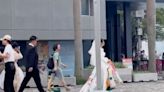 新娘尖沙咀維港影婚紗相！手繪婚紗成全場焦點獲網民激讚「好有個性」
